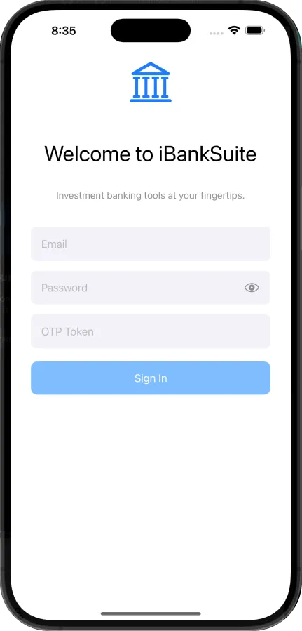 iBankSuite iOS App